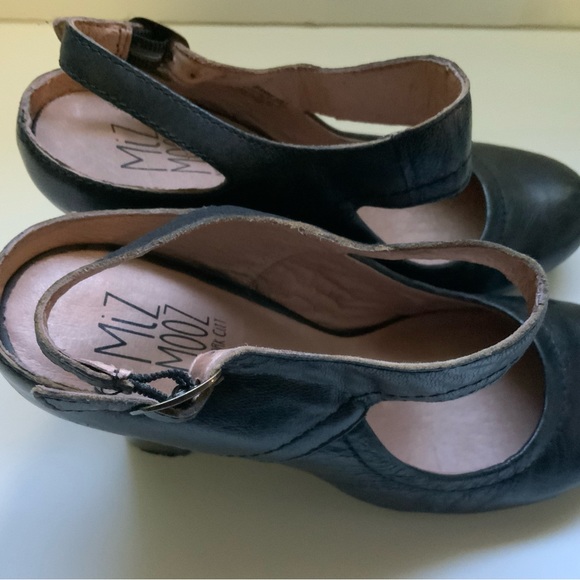 *Miz Mooz Leather Adjustable Ankle Strap Pumps Slingback - Picture 5 of 8